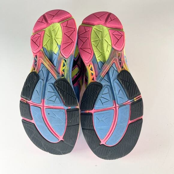 Asics Gel-Noosa Tri 10 Running Sneakers Shoes Neon Pink Blue Green Women 6 - Picture 7 of 14